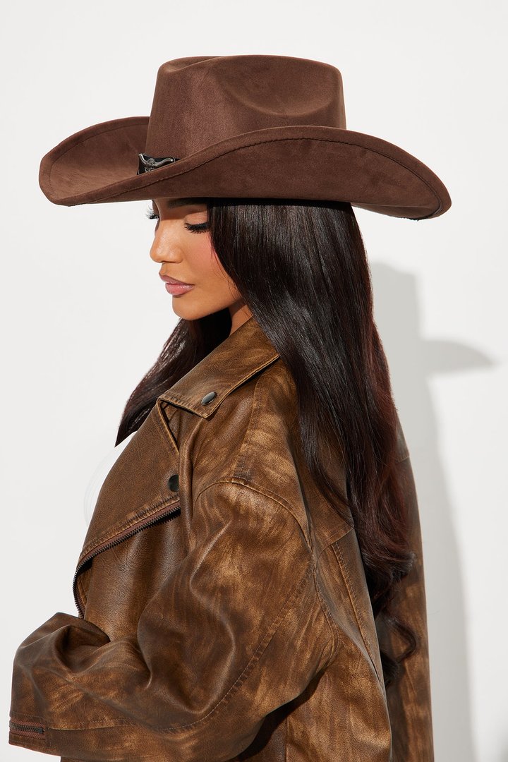 Don't Mess With The Bull Cowboy Hat - Dark Brown