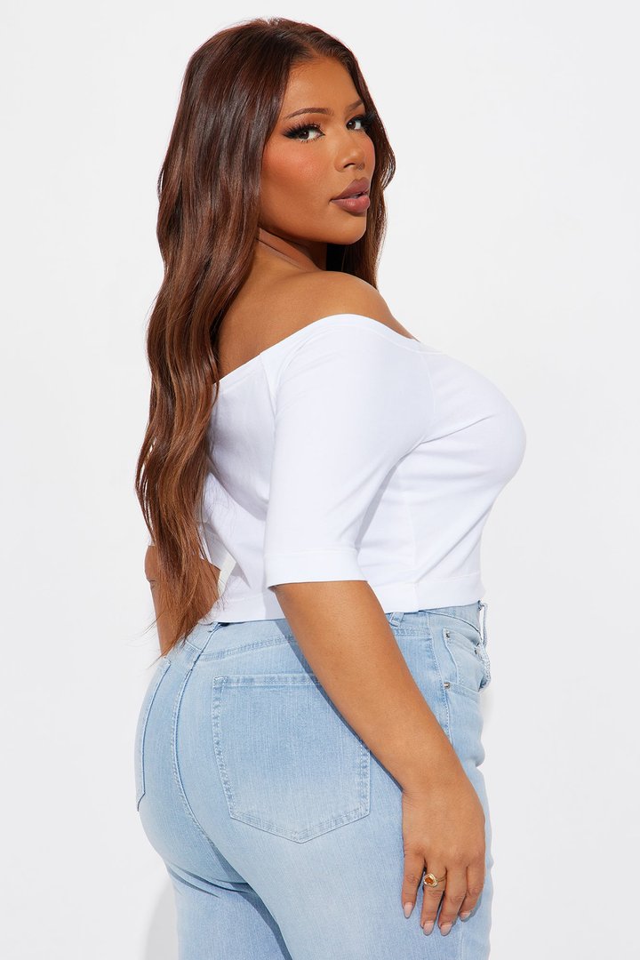 Francesca Off Shoulder Top - White