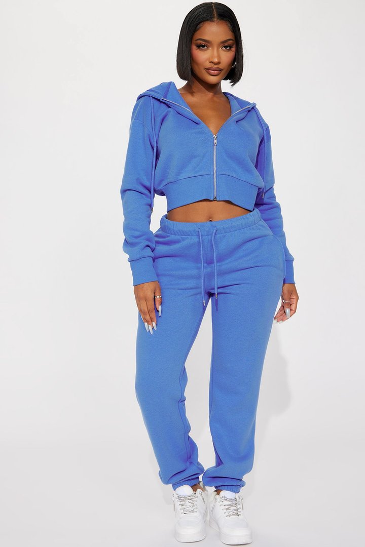 Brianna Jogger Pant Set - Blue