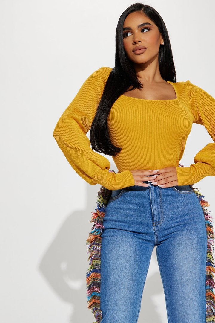 Higher Love Sweater - Mustard