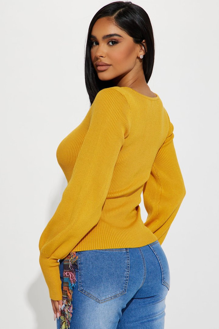 Higher Love Sweater - Mustard