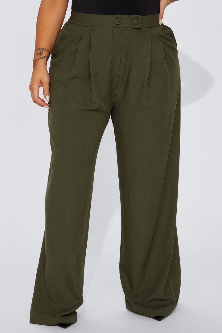 Feeling Focused Trouser - Olive