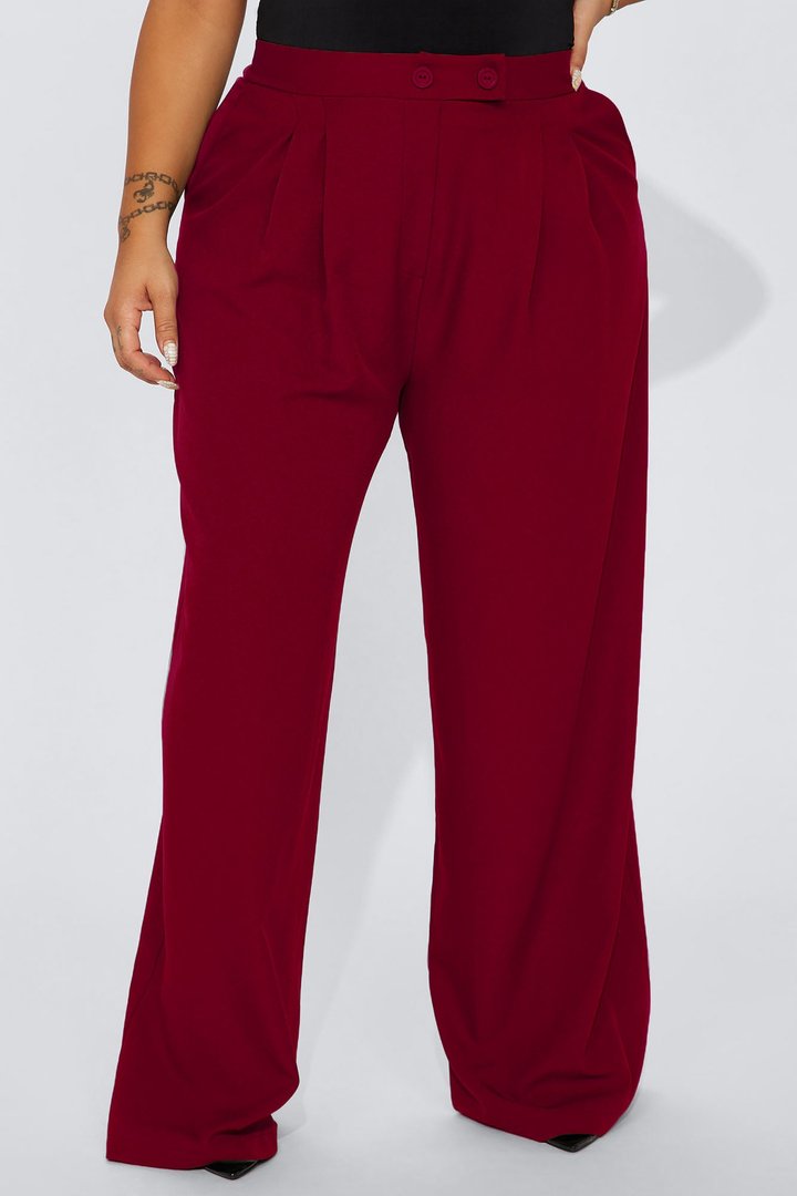 Feeling Focused Trouser - Red