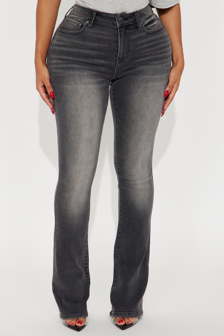 She's An Icon High Waist Bootcut Jean - Grey