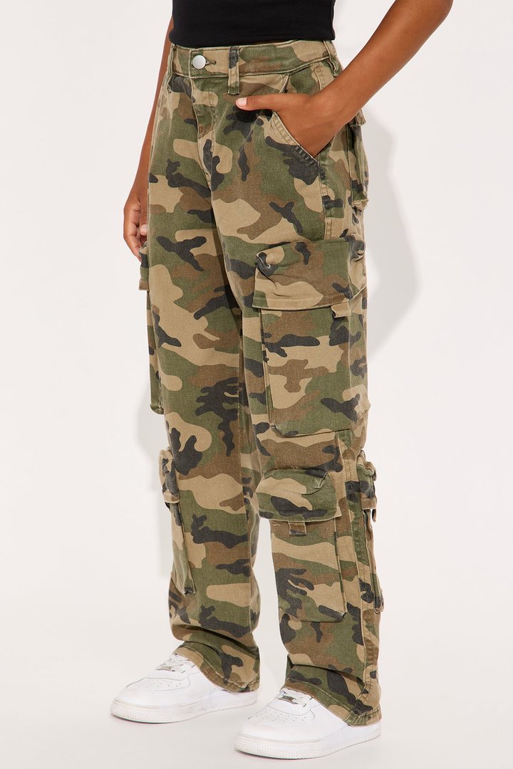Mini Shane Baggy Cargo Jeans - Camouflage