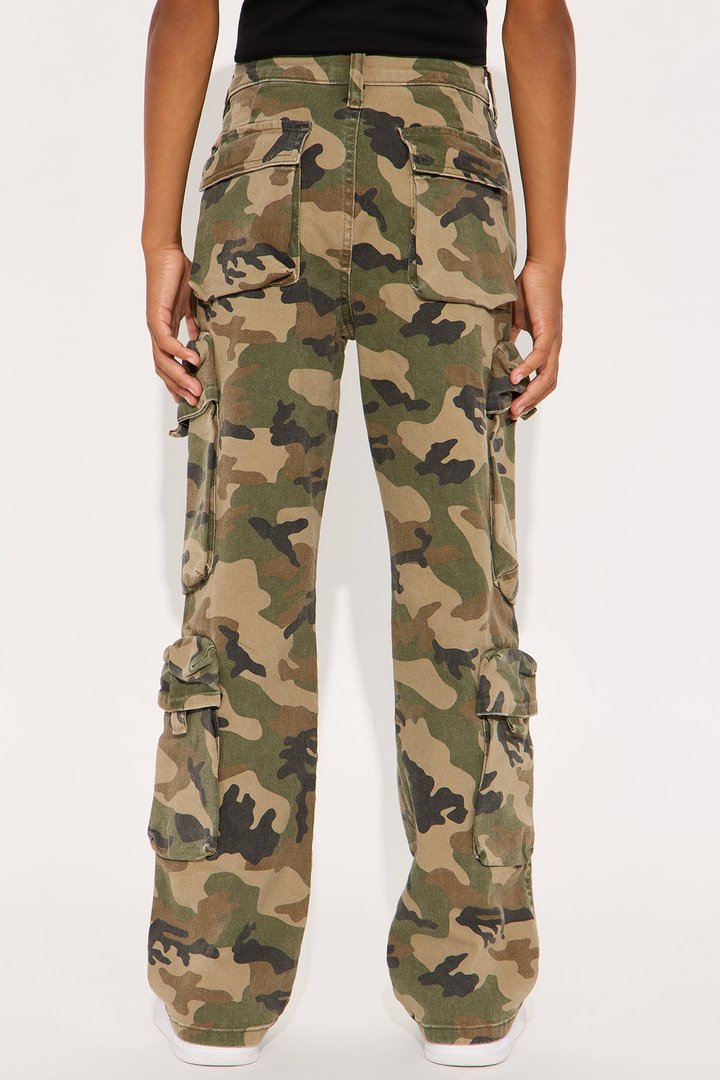 Mini Shane Baggy Cargo Jeans - Camouflage