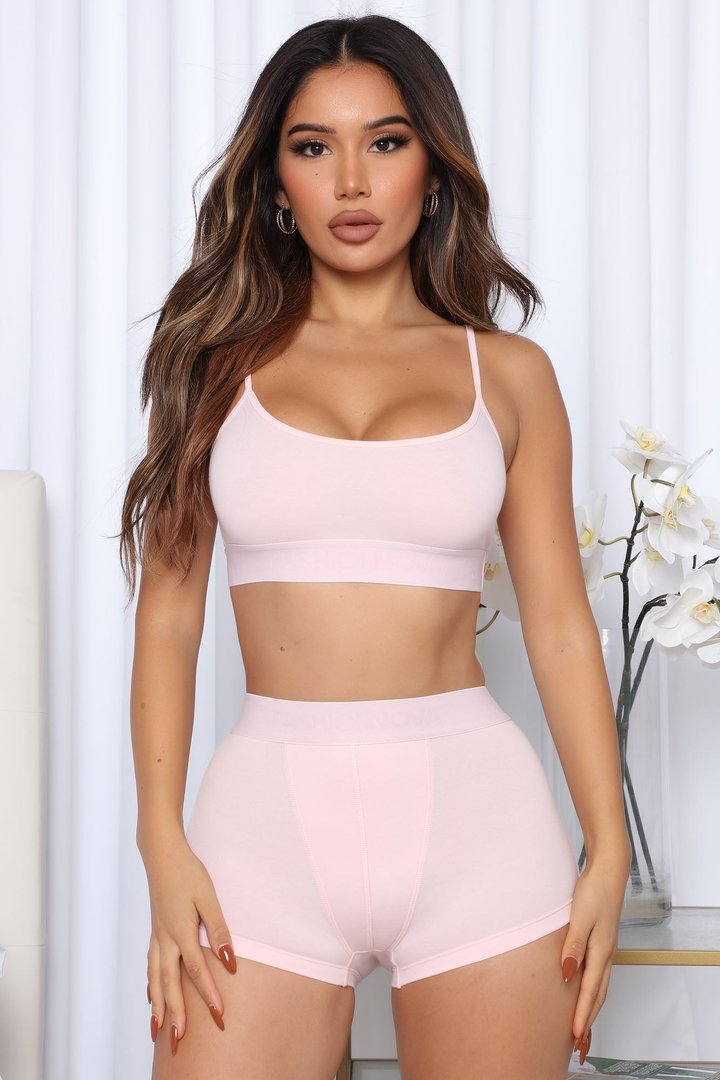 FN Mood Cami And Boxer Set - Blush