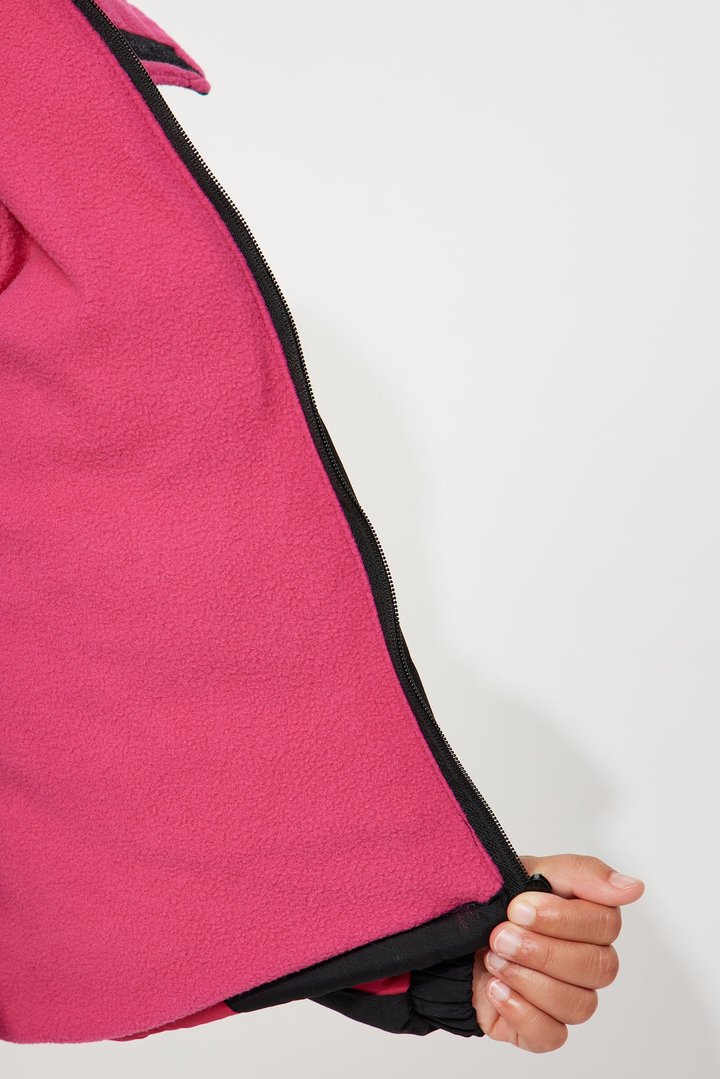 Mini Be Adventurous Puffer Jacket - Black/Pink