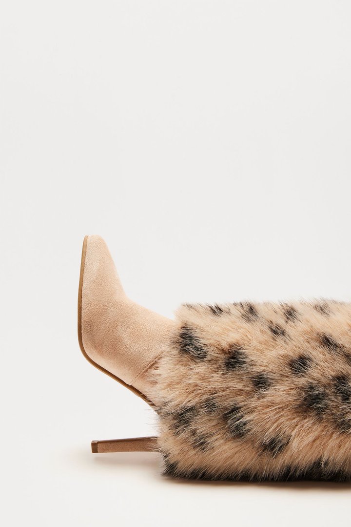 Go All Out Knee High Boots - Leopard