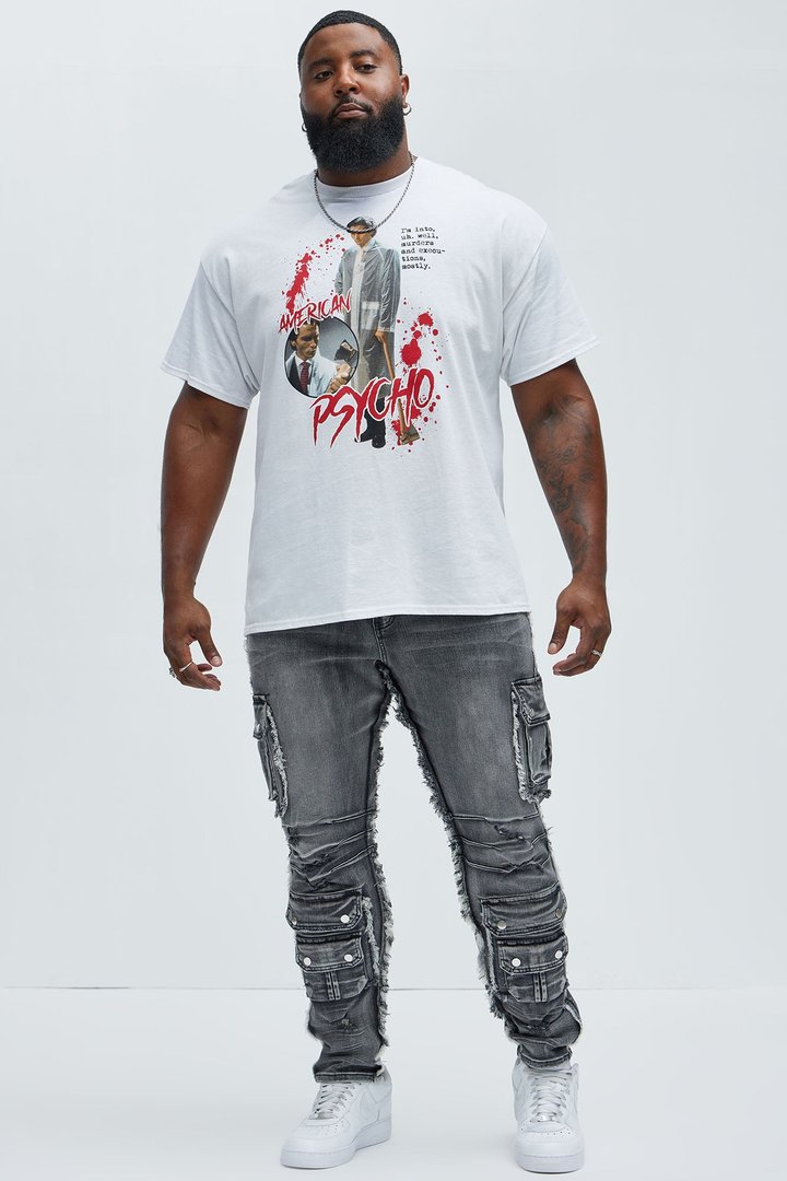 Risky Business Slim Cargo Jeans - Black Wash