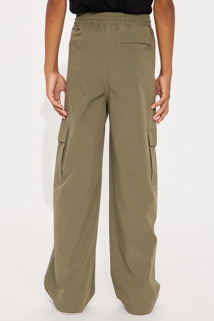Mini Straight Many Phases Cargo Pants - Olive