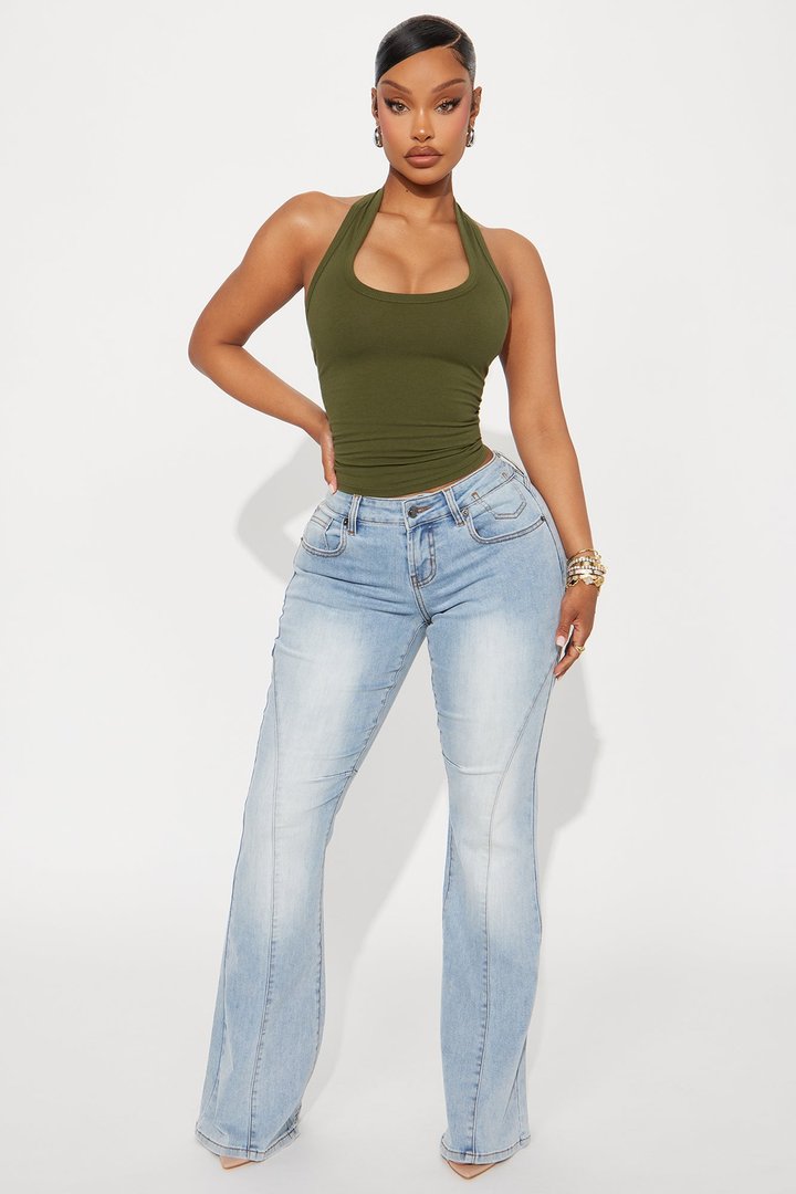 Raleigh Mid Rise Flare Jeans - Light Wash