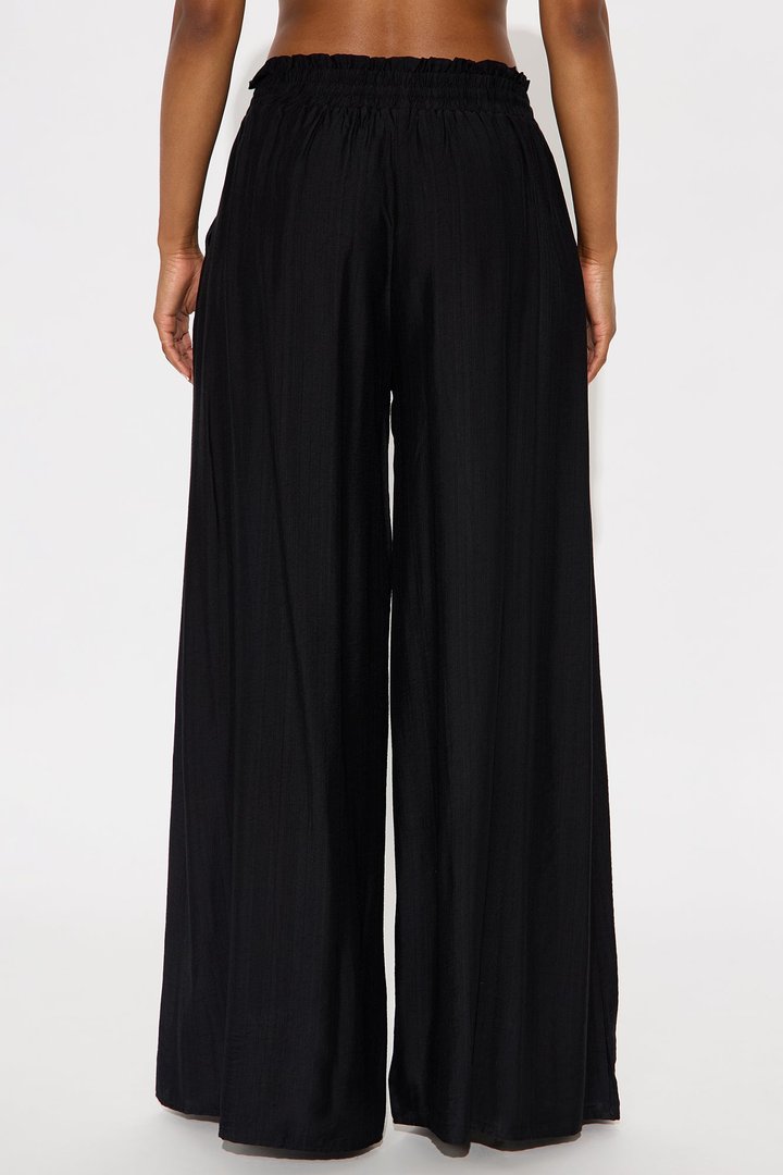 Meet At Sunset Wide Leg Pant - Black