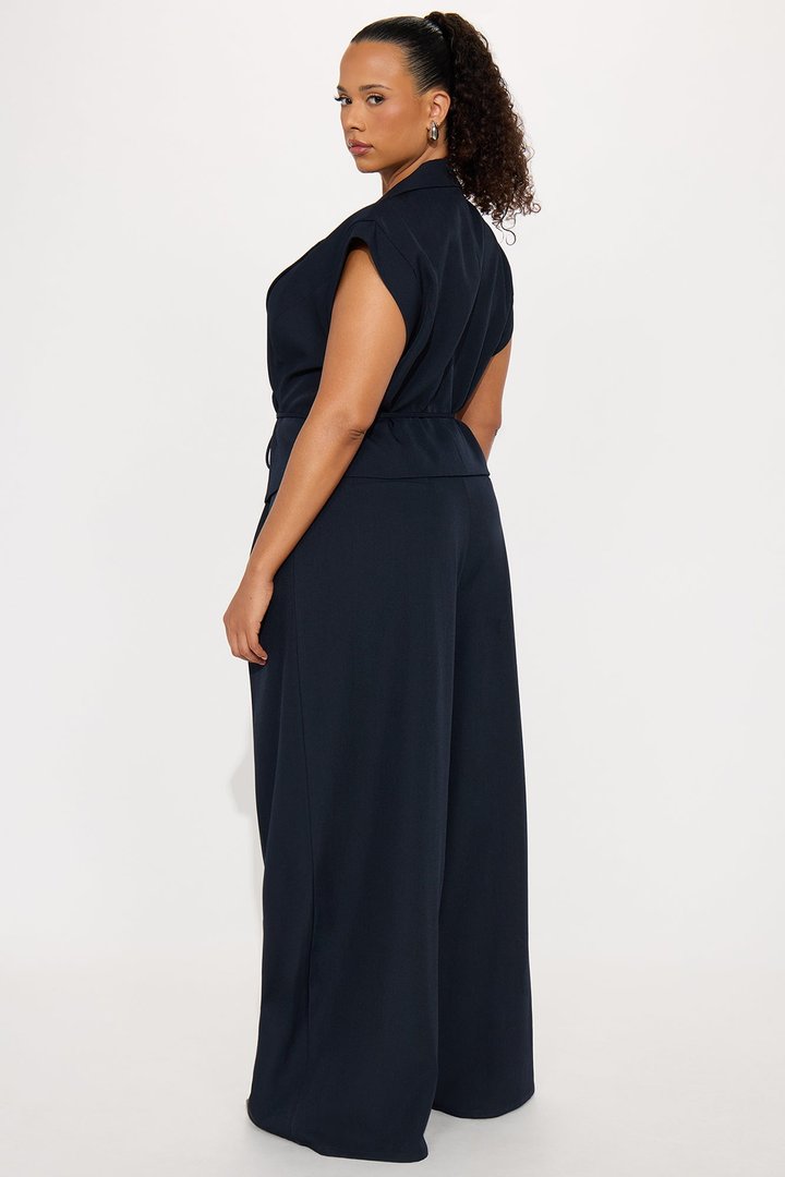 Going Places Blazer Pant Set - Navy