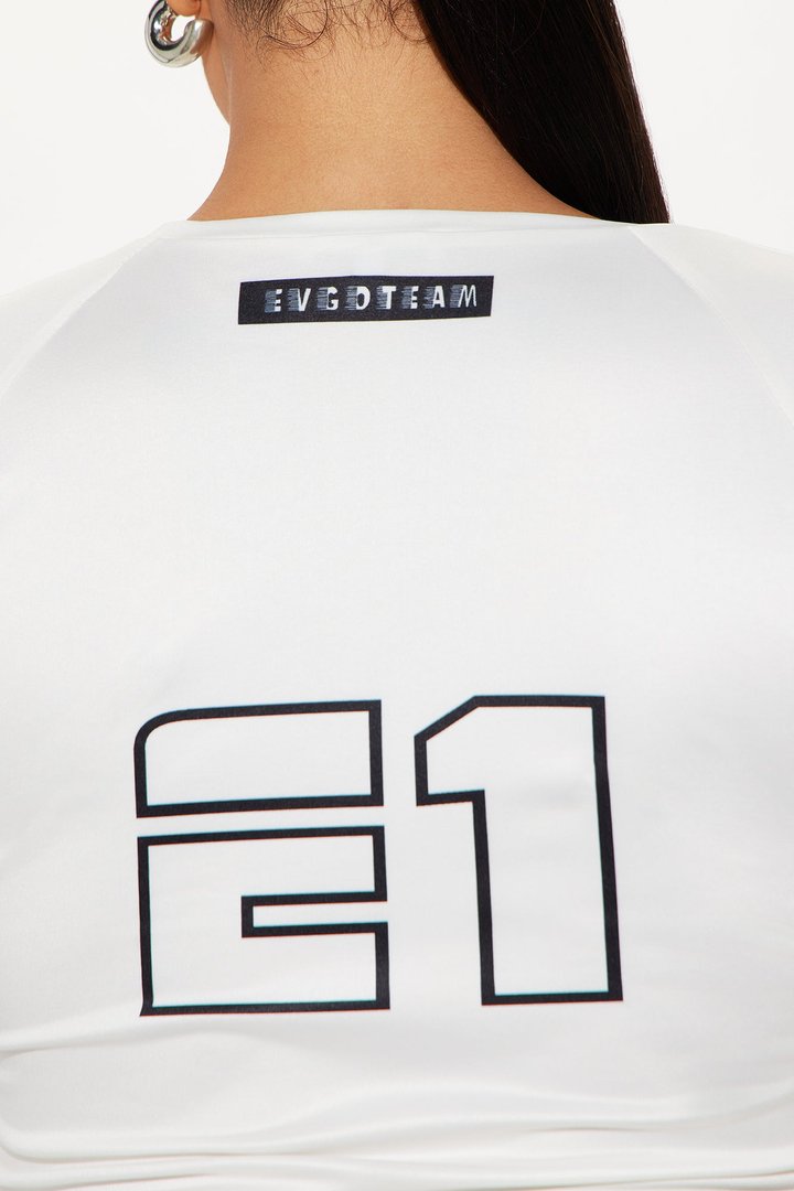 Speed Racer Long Sleeve Top - White