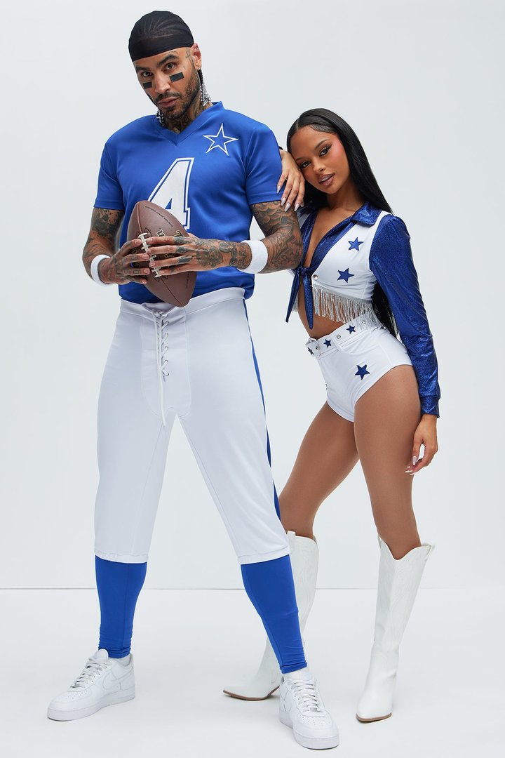 Star Football Player Costume - Blue