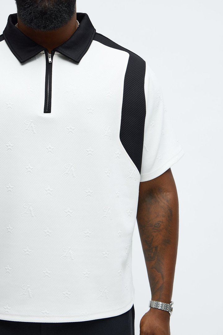 Millionaire Mindset Polo - Cream/combo