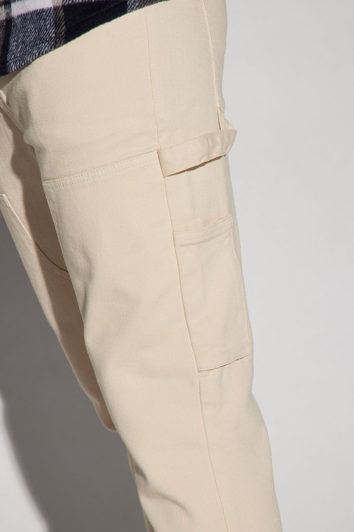Indestructible Slim Flare Carpenter Pants - Cream