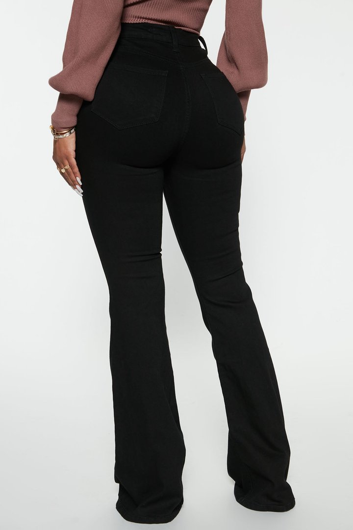 Deep In My Soul Flare Jeans - Black