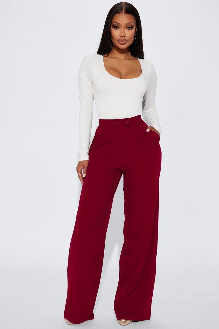Feeling Focused Trouser - Red