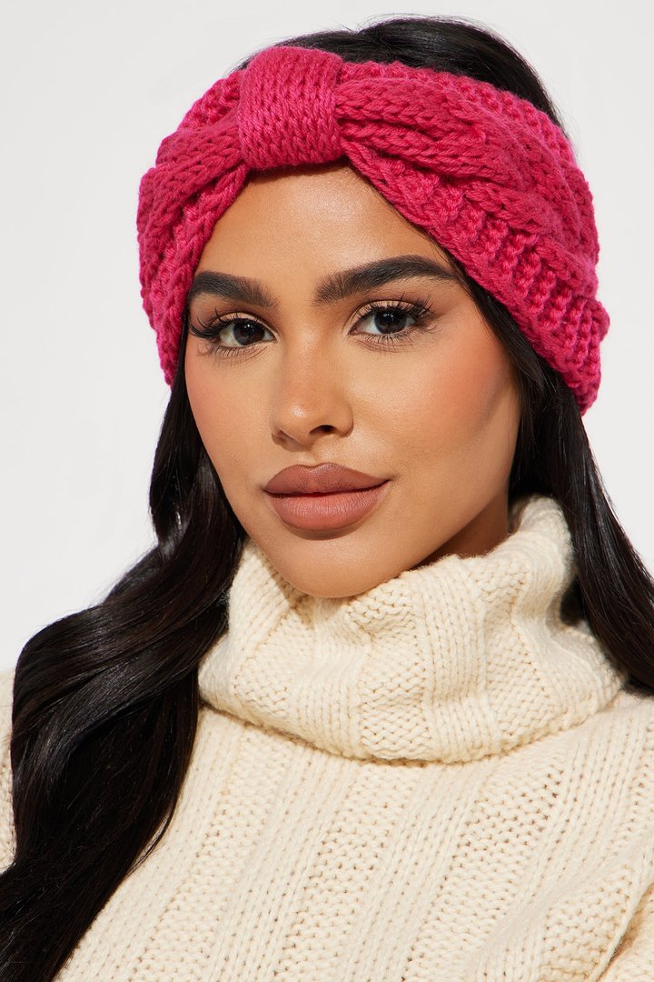 Big Bow Headband - Fuchsia