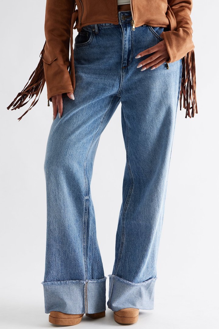 Navy Platform Booties - Camel