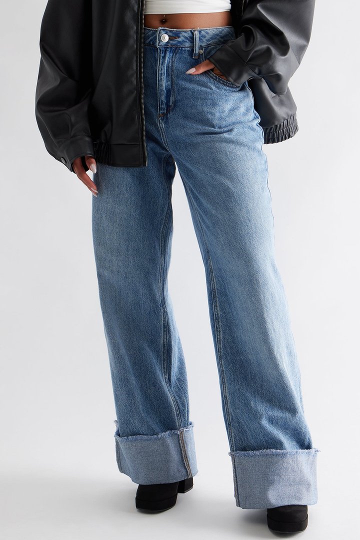 Navy Platform Booties - Black
