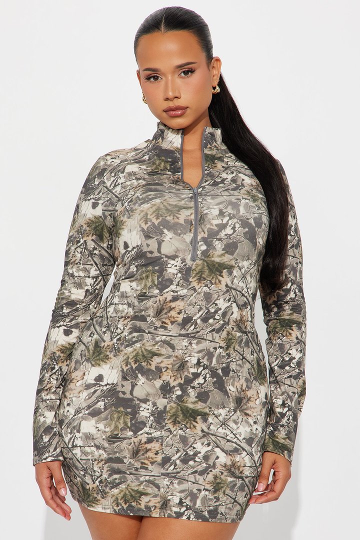 Camo Babe Mini Dress - Camouflage