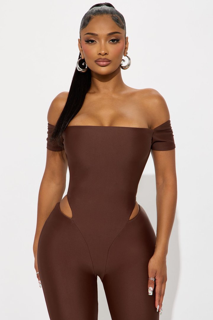 Isla Form Double Lined Jumpsuit - Chocolate