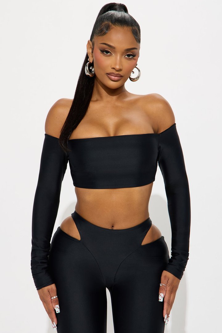 Elara Form Double Lined Pant Set - Black