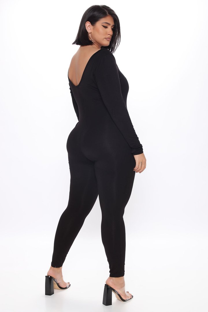 Nova Season Long Sleeve Jumpsuit - Black