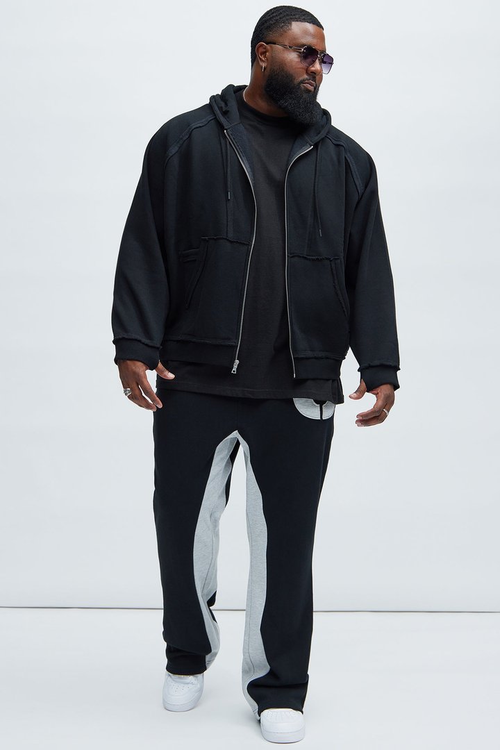 Tayson Number 3 Skinny Flare Sweatpants - Black/combo