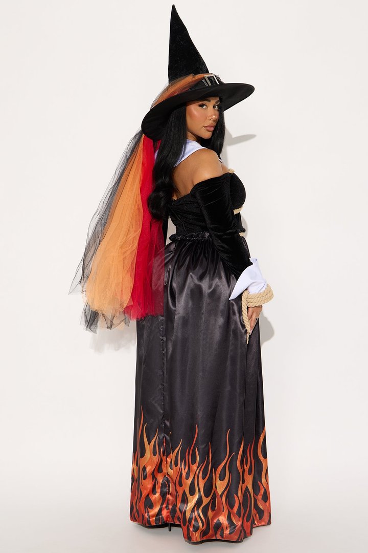 Hellfire Witch 3 Piece Costume Set - Black/combo