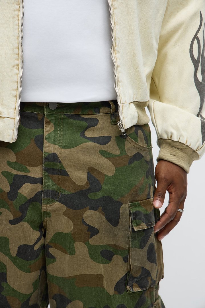 Baggy Bust That Mission Cargo Pant - Camouflage