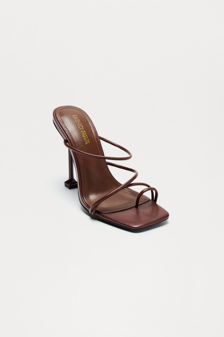 Get Over It Heeled Mules - Brown