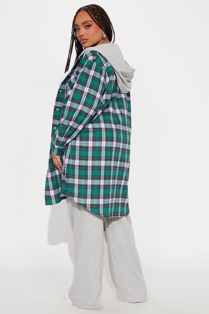 Parker Plaid Pant Set - Green/combo