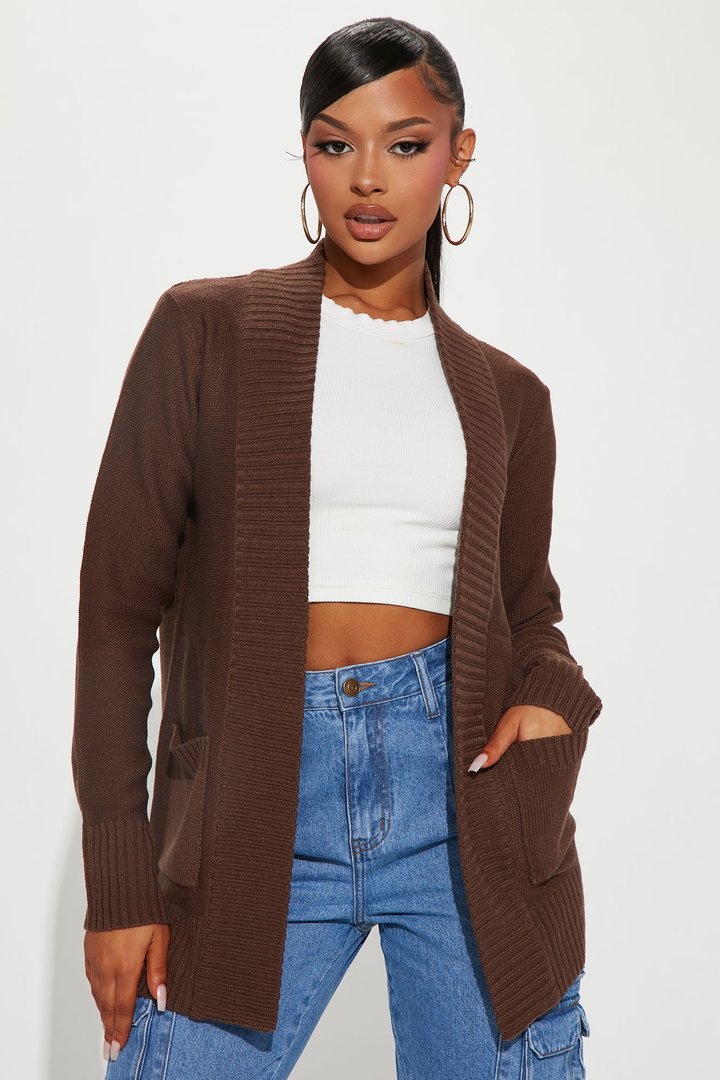 Moments After Cardigan - Chocolate