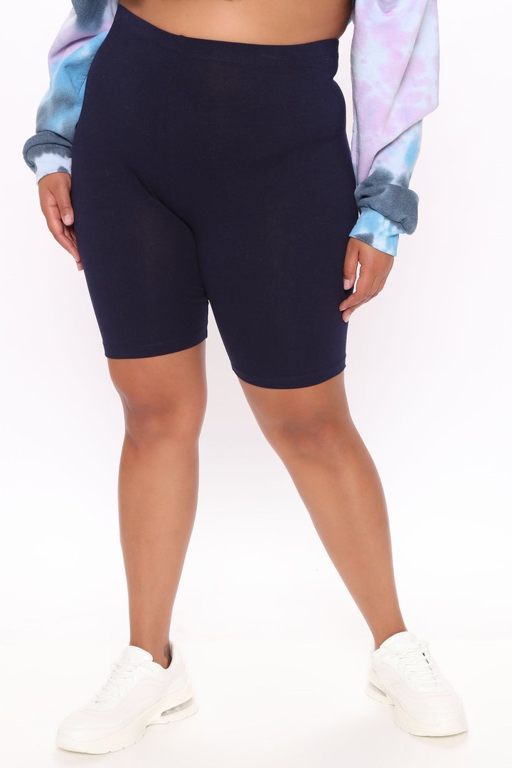 Natalee Biker Shorts - Navy