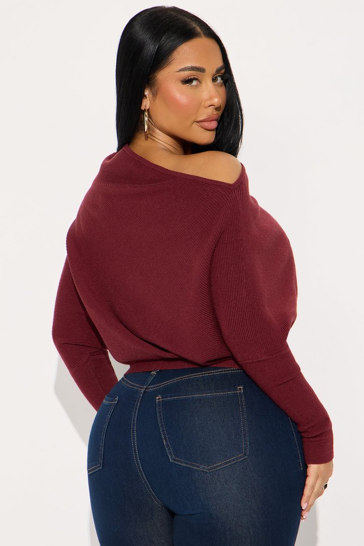Karly Sweater - Wine