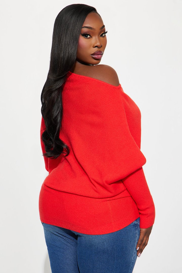 Karly Sweater - Tomato Red
