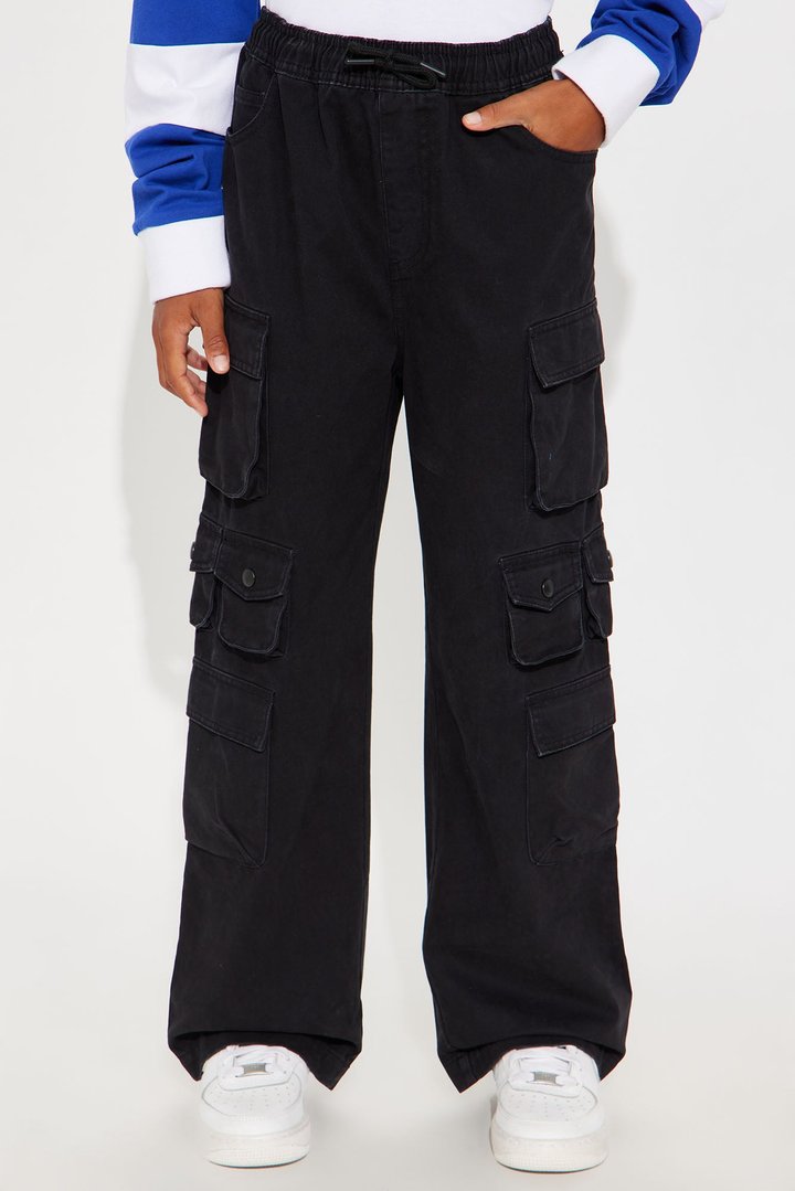 Mini Straight Void Runner Cargo Pants - Black