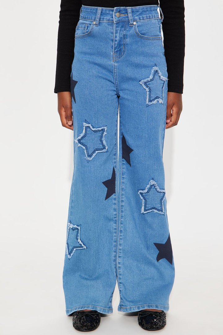 Mini Built For Stardom Jeans - Medium Blue Wash
