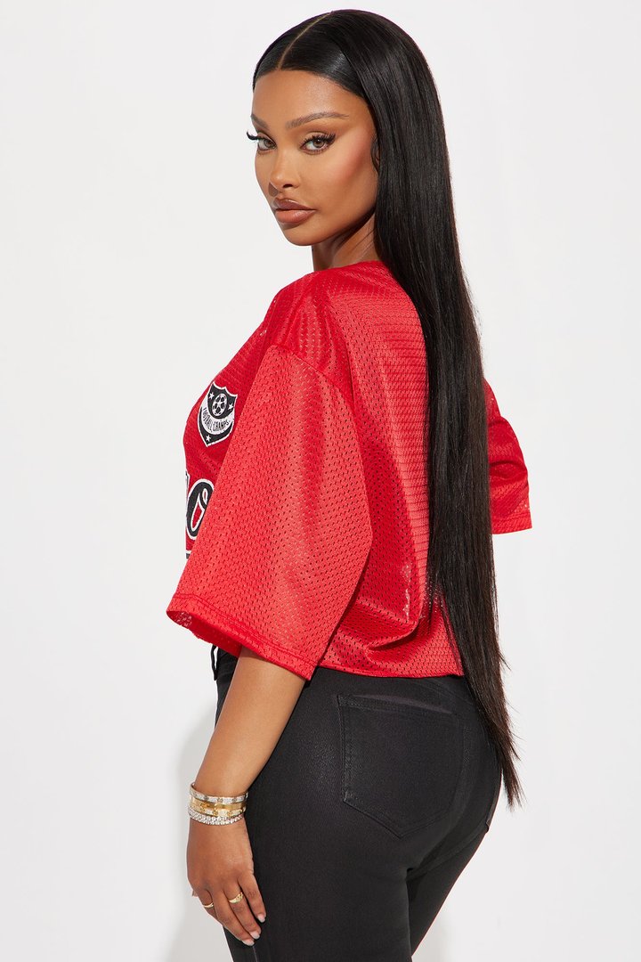Chi Town Jersey Tee - Red/Black
