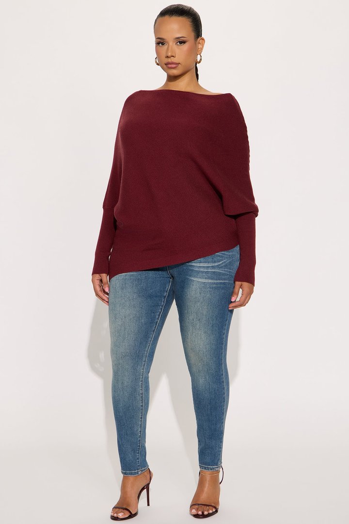 Karly Sweater - Wine
