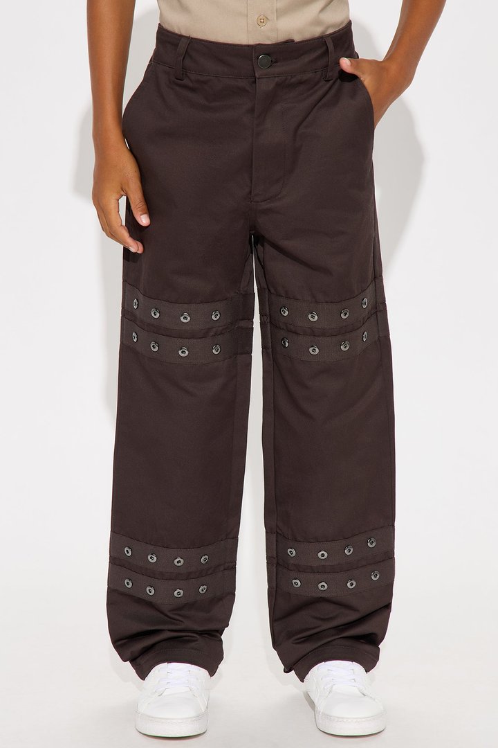 Mini Baggy Put Out The Fire Pants - Brown