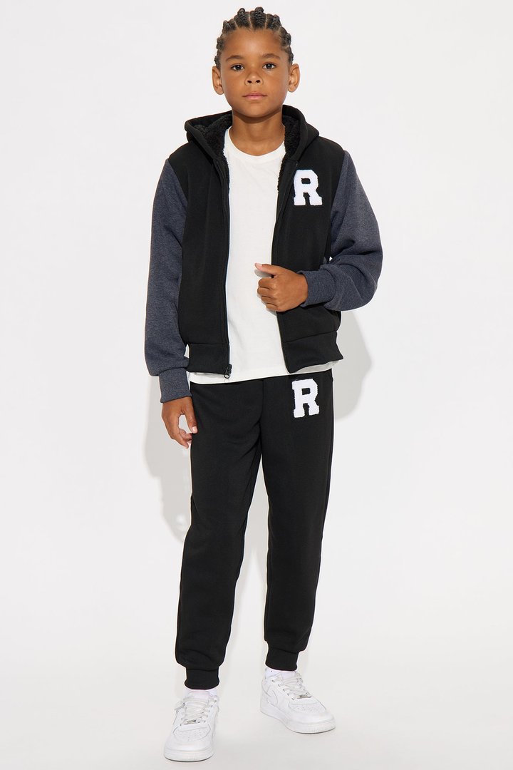 Mini Ridah Matching Pant Set - Black