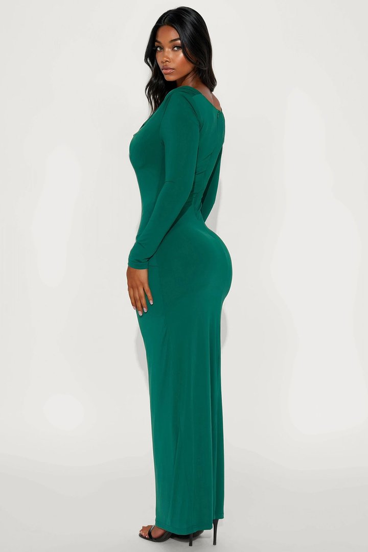 Pretty Ambition Maxi Dress - Hunter
