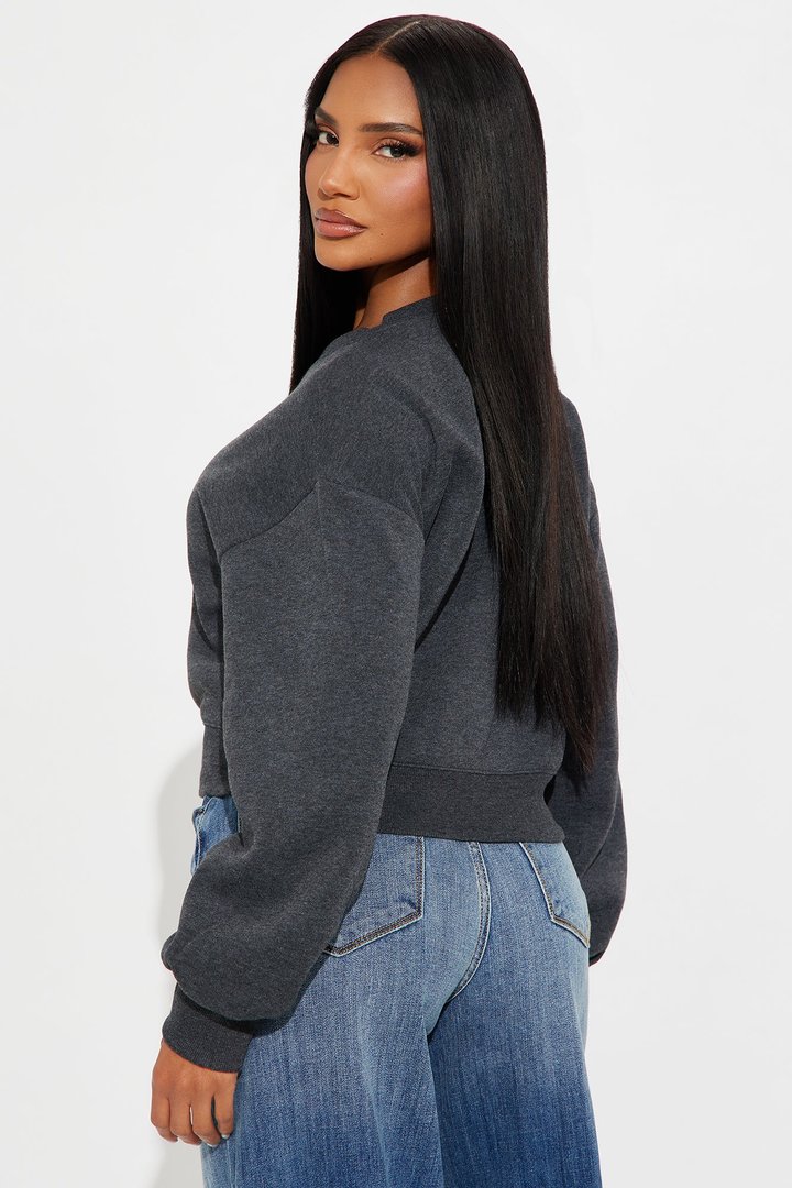 Candice Lounge Crew Neck - Charcoal
