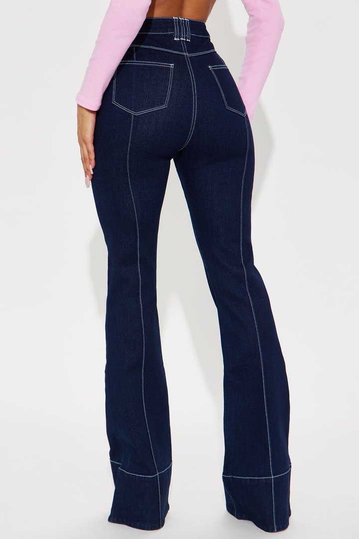 See Myself Out Flare Jeans - Dark Wash