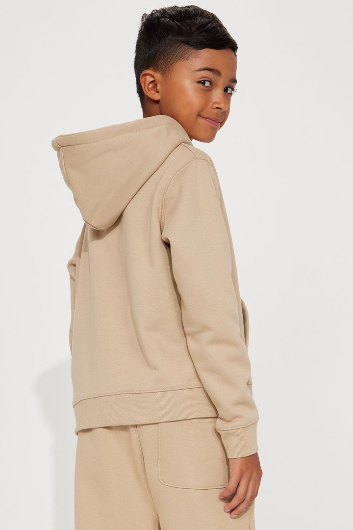 Family Goals Mini Prince Hoodie - Taupe